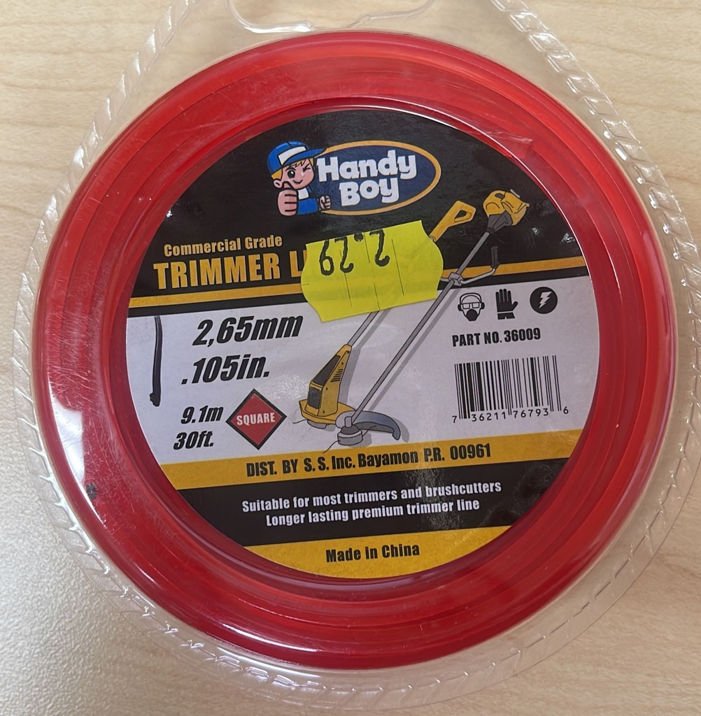 HILO DE TRIMER .105in HANDY BOY ROJO