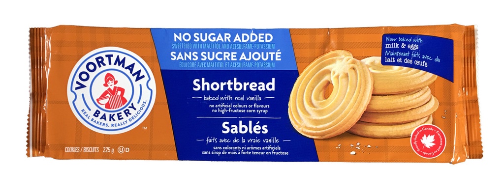 VOORTMAN SHORTBREAD S/FREE 8oz