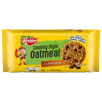 KEEBLER OATMEAL W/RAISINS 10.1oz