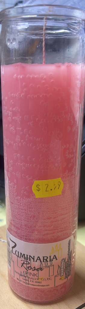 LUMINARIA VELON ROSA