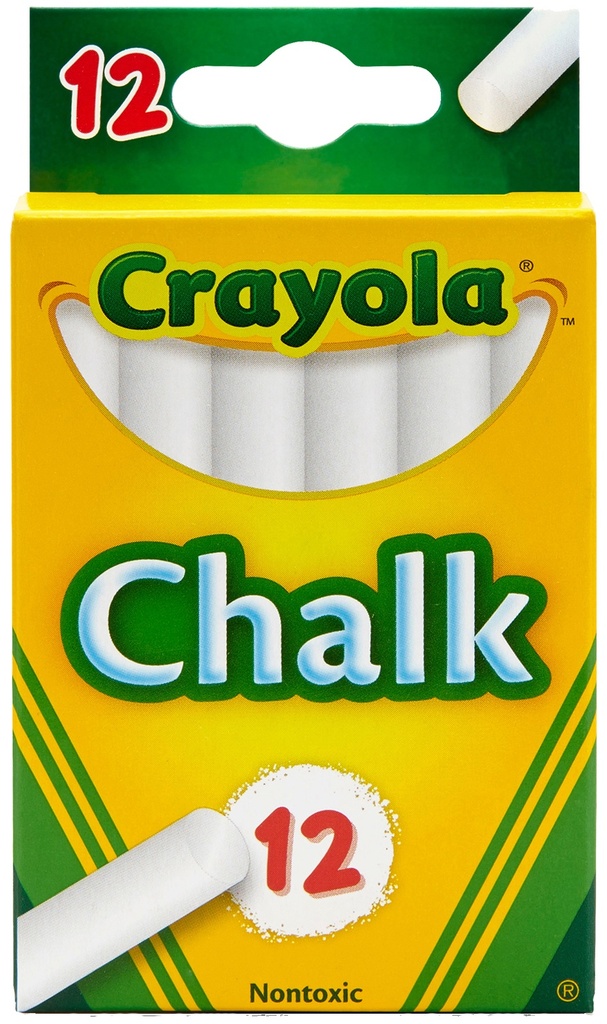 CRAYOLA CHALK PQT/12 (TIZA)