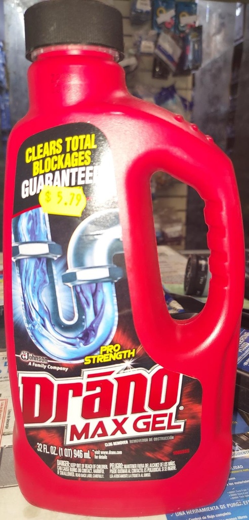 DRANO LIQUID MAX GEL 32oz