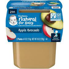 GERBER APPLE AVOCADO 8oz