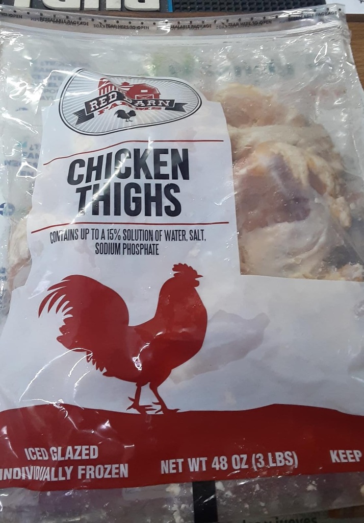 CHICKEN THIGHS RED BARN 3lbs