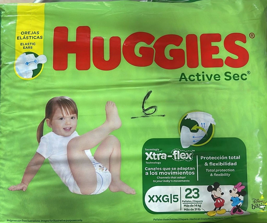 HUGGIES ACTIVE SEC XXG/4 P-23