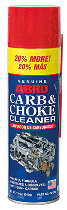 CARB & CHOKE CLEANER ABRO 12oz