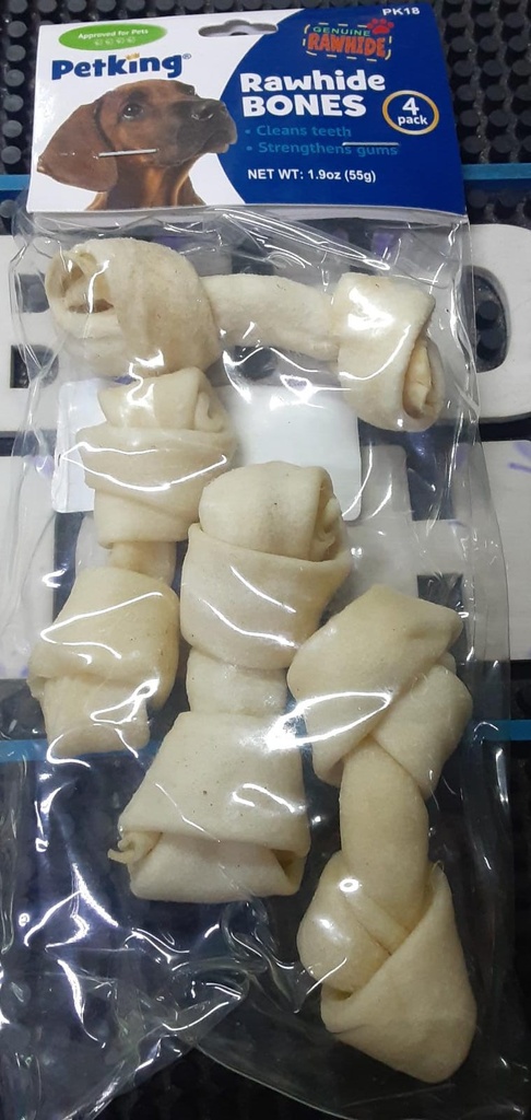 PETKING RAWHIDE BONES 4pc