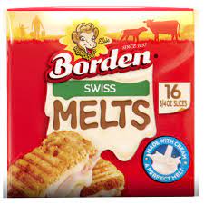 QUESO BORDEN MELT SWISS 16 SLICES