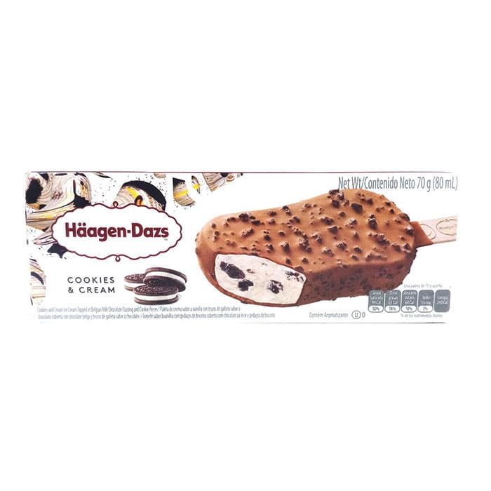 HAAGEN DAZS COOKIES & CREAM 70g