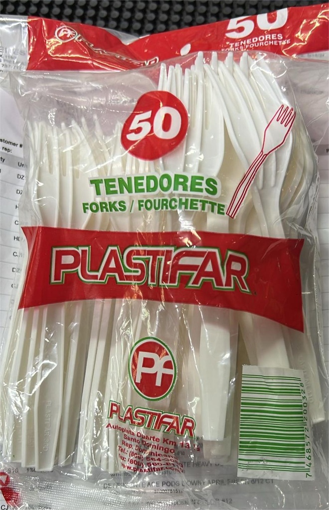 TENEDORES PLASTIFAR 50pcs