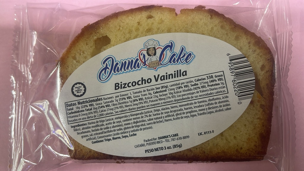 DANNAS VANILLA CAKE 3oz