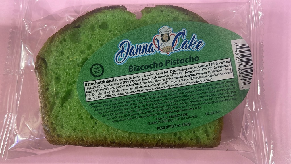 DANNAS PISTACHO CAKE 3oz 