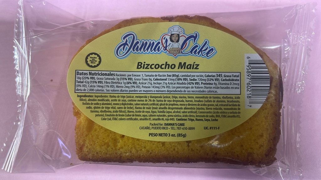 DANNAS MAIZ CAKE 3oz  