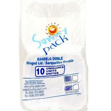 SUNNY PACK PLATO CHINO D/DIV 10ct