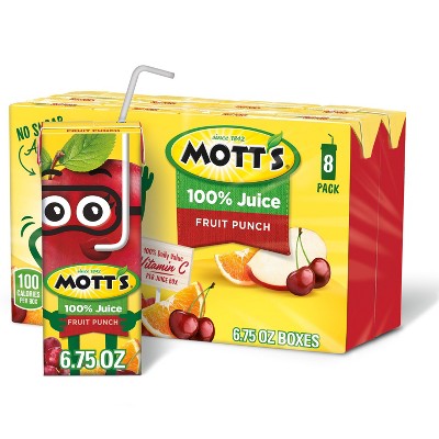 MOTTS FRUIT PUNCH 6.75oz 8pk