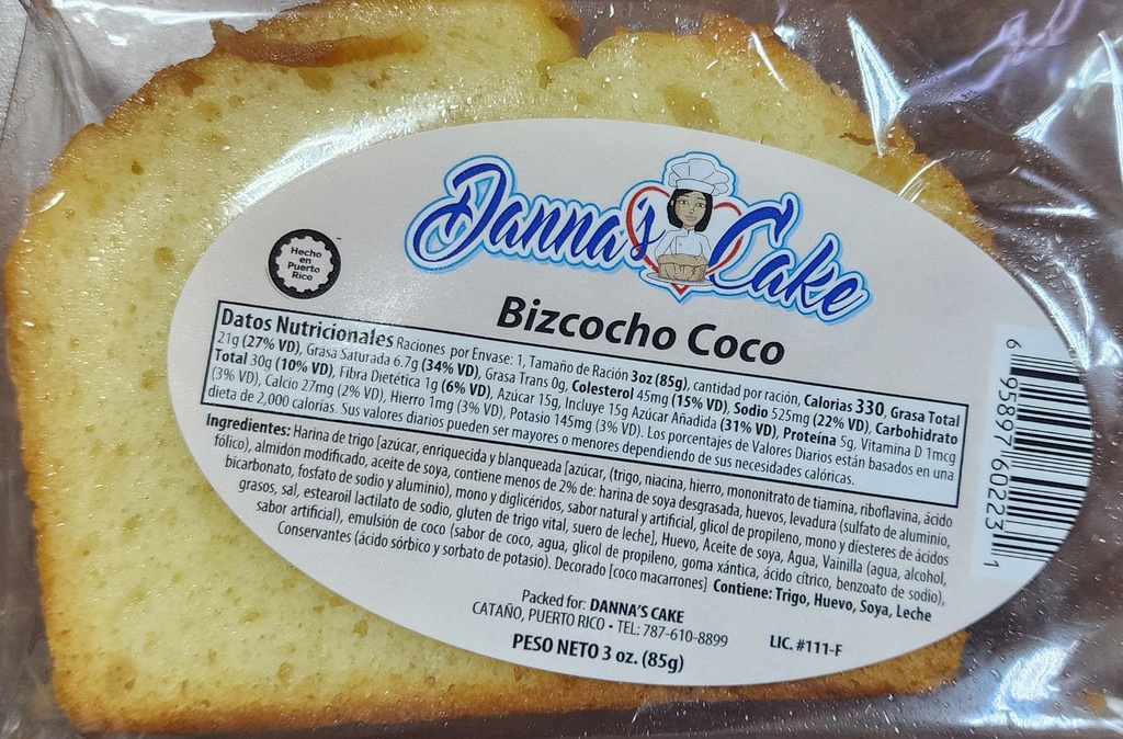 DANNAS   COCO CAKE 3oz