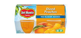 DEL MONTE DICED PEACHES NO SUGAR