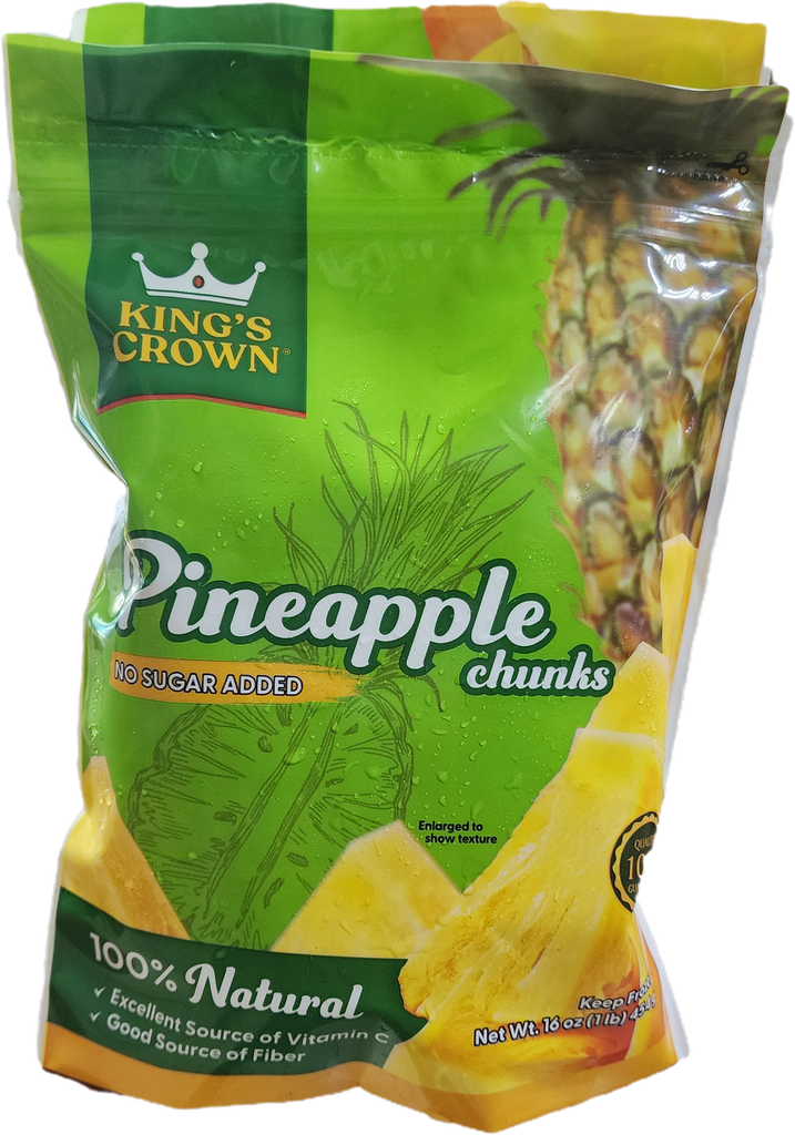 PINEAPLE CHUNKS KING'S CROWM 1lb
