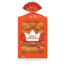 KINGS HAWAIIAN SWEET ROLLS 12oz