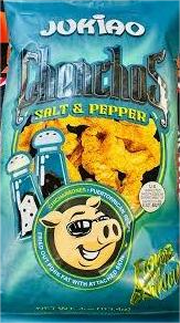 JUKIAO CHICHARRONES SALT & PEPPER  4oz   