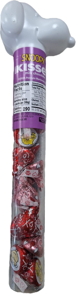 HERSHEY KISSES SNOOPY TUBO 2.08oz