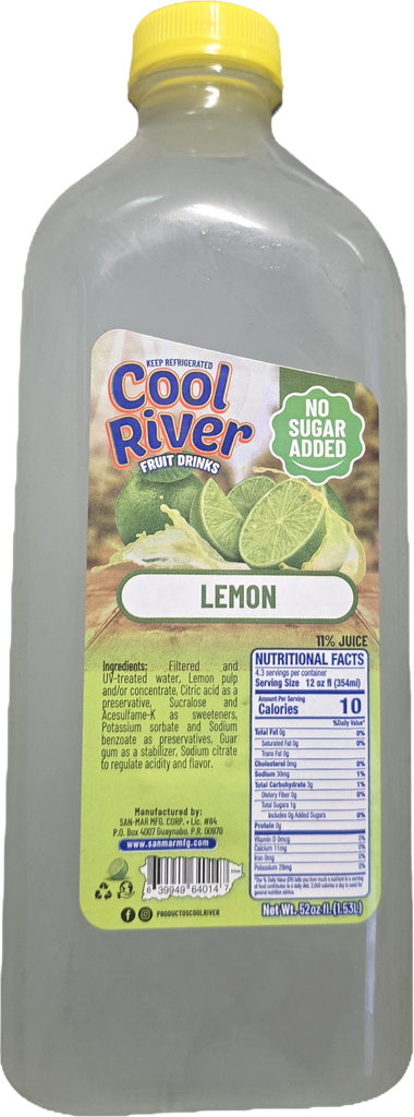 COOL RIVER LEMON 52oz NO SUGAR