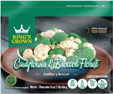 KING'S CAULIFLOWER & BROCCOLI 16oz