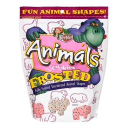 [10915] ANIMALS COOKIES FROSTED  13oz 
