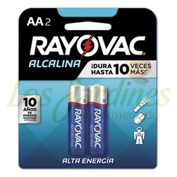 [3337] BATERIAS RAYOVAC AA PQT 2     