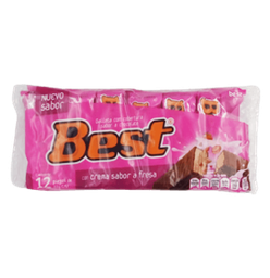 [10802] BEST WAFFER FRESA COOKIE      