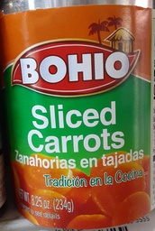 [11117] BOHIO SLICED CARROTS 8.25oz   
