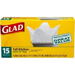 [5350] BOLSAS GLAD 15ct 13gal 