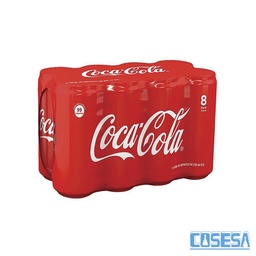 [3770] COCA COLA LATA PAQ 8          