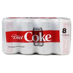 [6785] COCA-COLA DIETA 10oz PQT 8    