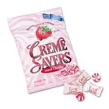 [2551] CREME SAVERS STRAWBERRY & CREM