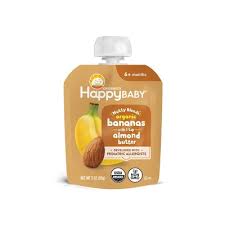 [1518] HAPPYBABY BANANA ALMOND 3oz