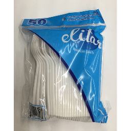 [12936] CUCHARAS PLASTICAS ELITAR 50ct