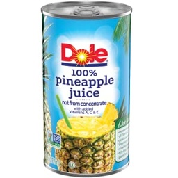 [2621] DOLE 100% JUICE PINEAPPLE 8.4o
