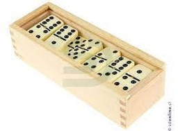 [13112] DOMINOS CAJA DE MADERA        