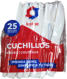 [1145] CUCHILLOS PLASTICOS KATAE 25ct        