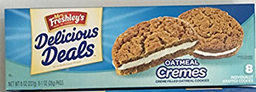 [11006] MRS. FRESHLEYS  OATMEAL CREMES PQT/8 8oz