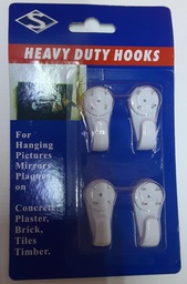 [9141] GANCHOS DE PARED PQTE 4       