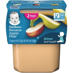 [10201] GERBER BANANA APPLE/PEARS 8oz