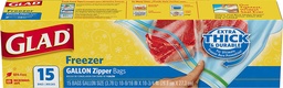 [8296] GLAD FREEZER ZIPPER BAGS 15   