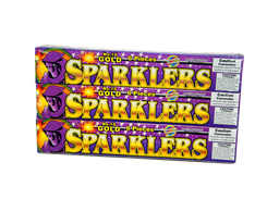 [11614] GOLD SPARKLERS 6PC            