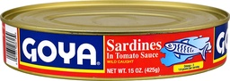 [11590] GOYA SARDINAS EN SALSA 15oz   