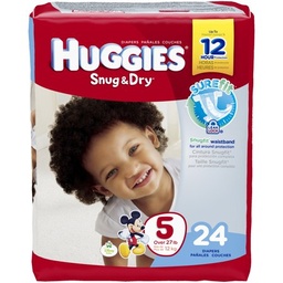 [4884] HUGGIES SNUG & DRY SIZE 5     