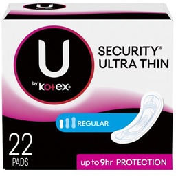 [13917] KOTEX BY U REGULAR 22pads     