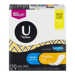 [12962] KOTEX LINERS REG PQT 129      