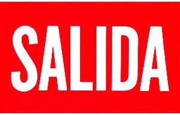 [7601] LETRERO SALIDA                